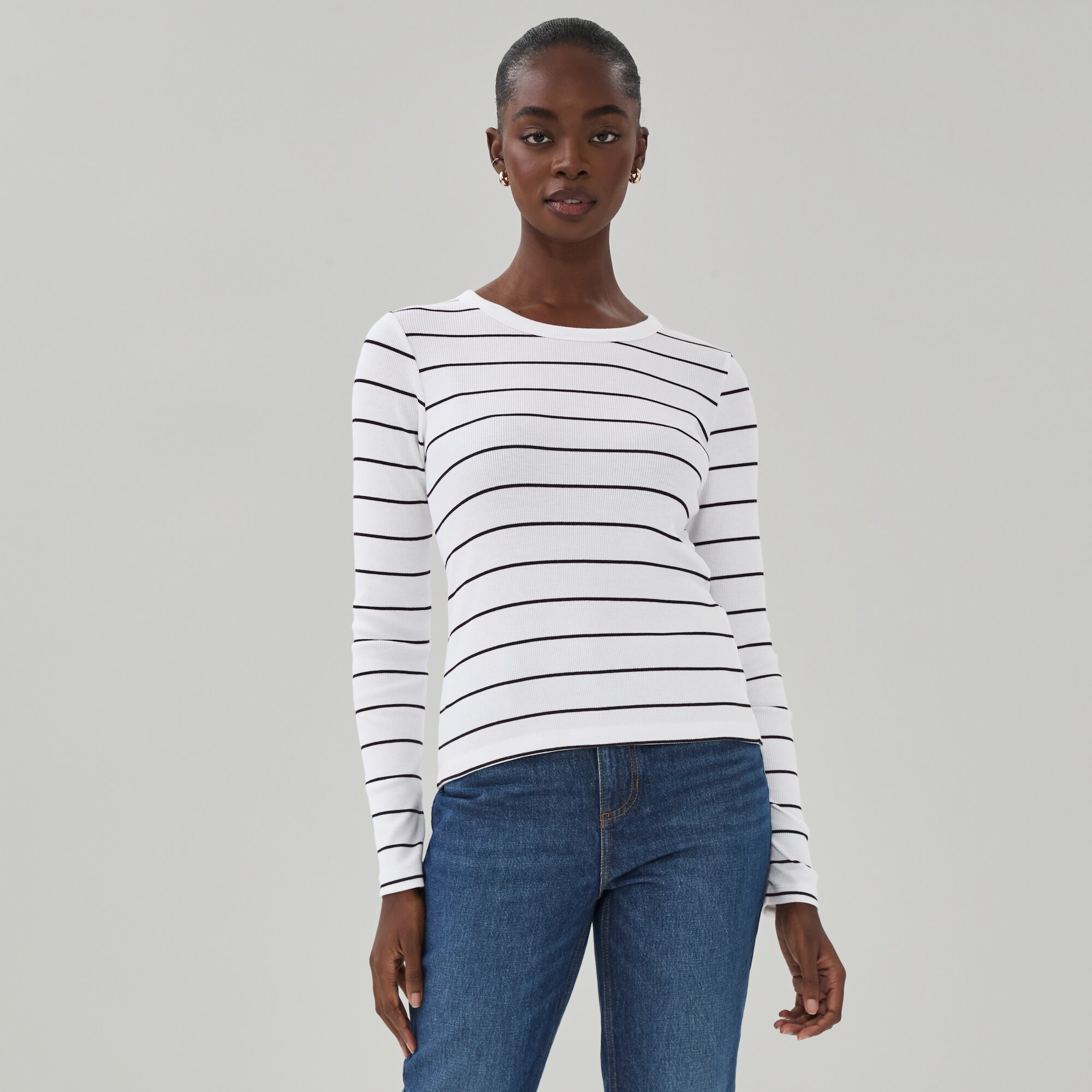 Striped Long Sleeve Top