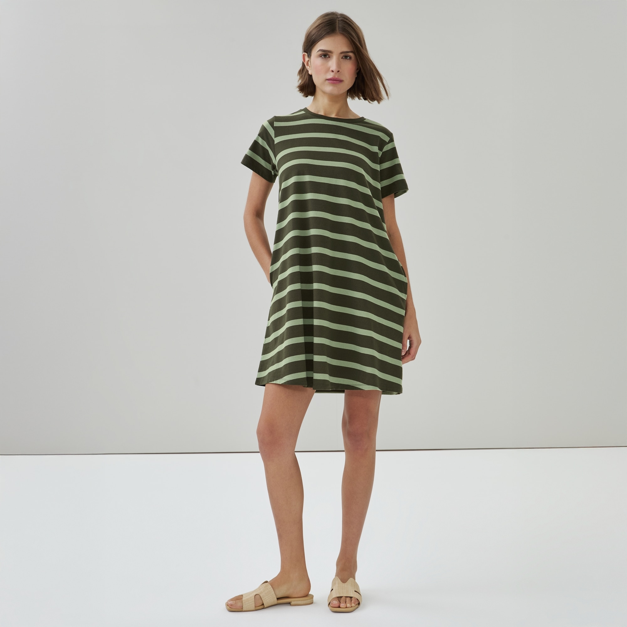 T-Shirt Dress in Green from Joe Fresh T-Shirt Dress in Green from Joe Fresh