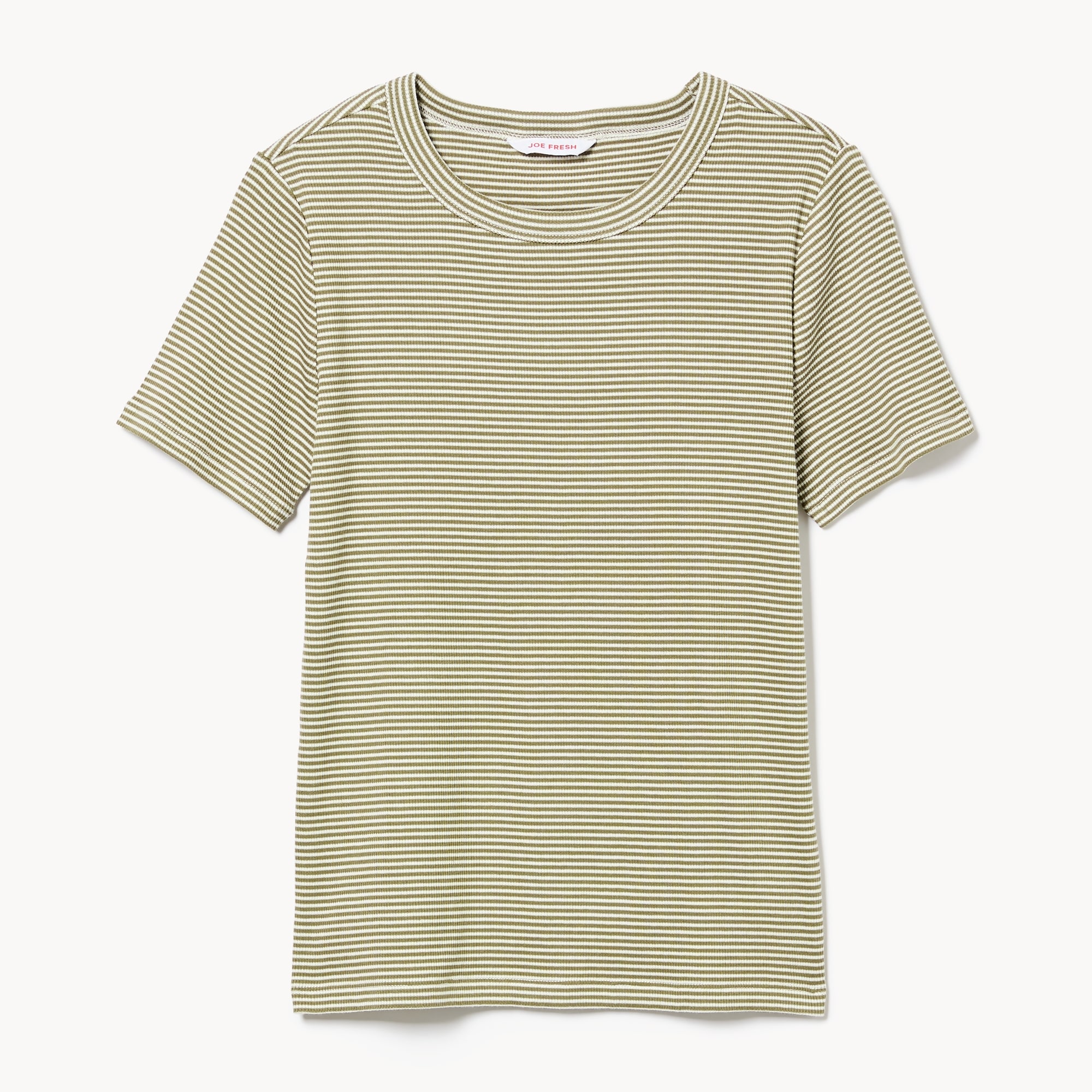 Rib Knit T-Shirt