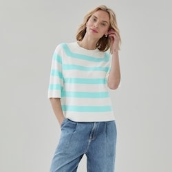 Joe Fresh Striped Puff Sleeve Raglan Sweater 1 ea, $29.00/1ea