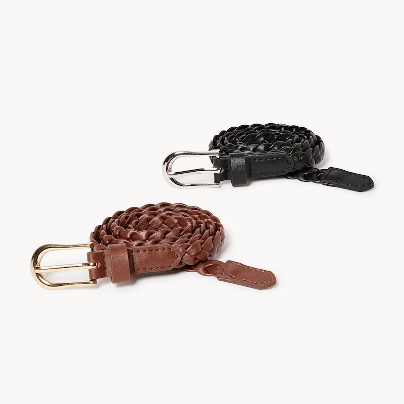 2-Pack Braided Belts