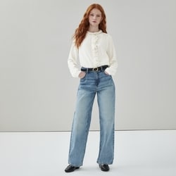 Joe Fresh Blouse à manches longues à volants 1 ea, 39,00 $/1ch