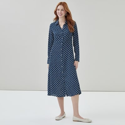 Joe Fresh Robe maxi imprimée à manches longues 1 ea, 49,00 $/1ch