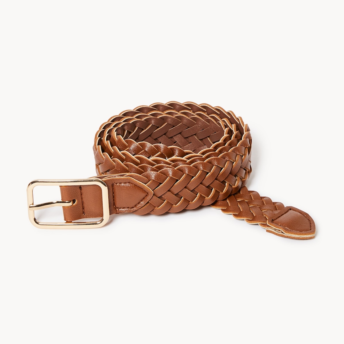 Braided Belt - Brown