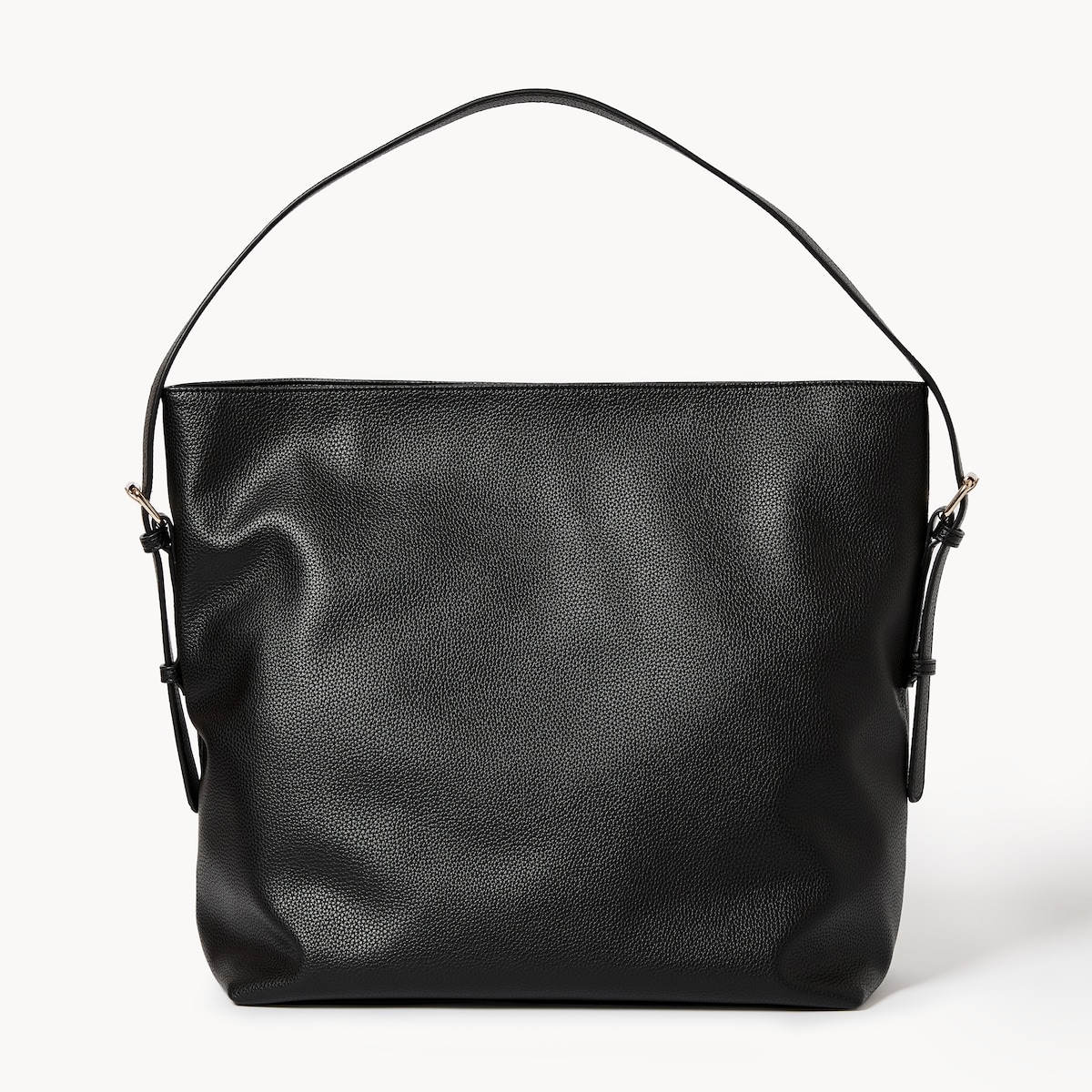 Grand sac seau en grain maroquin