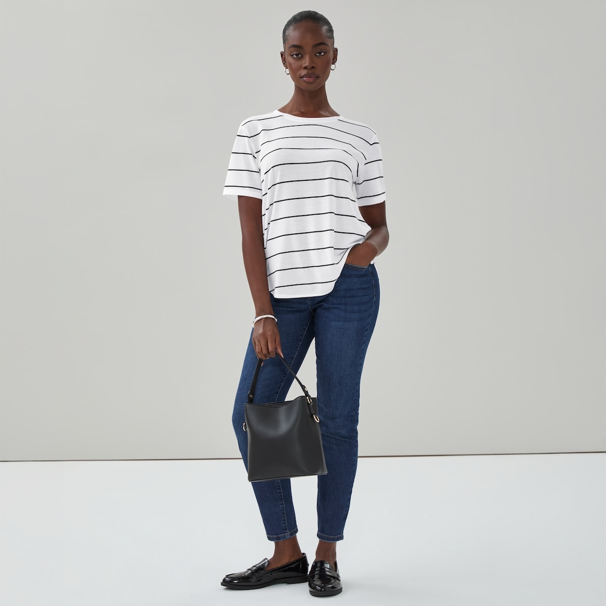 Striped Crewneck T-Shirt