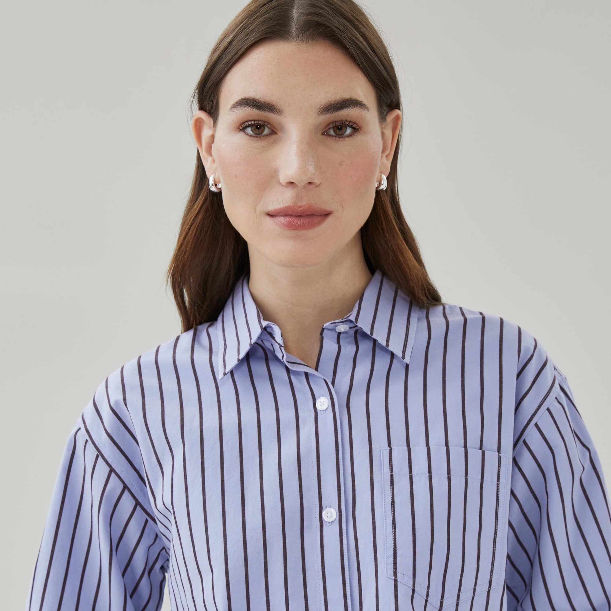 ボーダーズアットバルコニー　CROPPED COTTON SHIRT BORDERS at BALCONY（ボーダーズアットバルコニー） tシャツ 「BORDERS