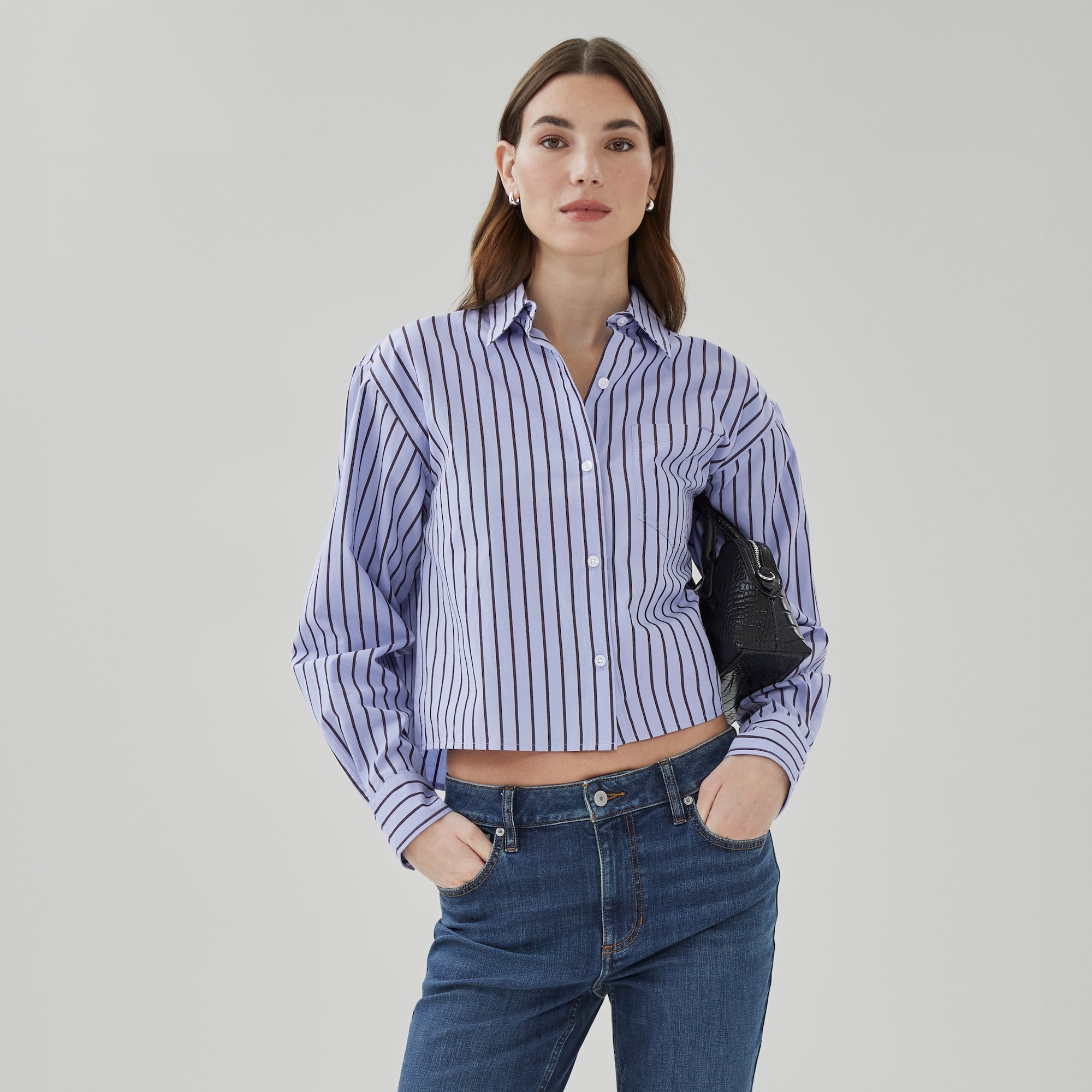ボーダーズアットバルコニー　CROPPED COTTON SHIRT BORDERS at BALCONY（ボーダーズアットバルコニー） tシャツ 「BORDERS
