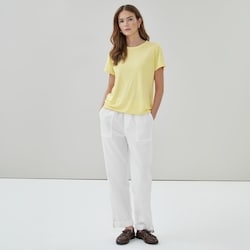 Joe Fresh T-shirt à col ras du cou en lin mélangé 1 ea, 19,00 $/1ch