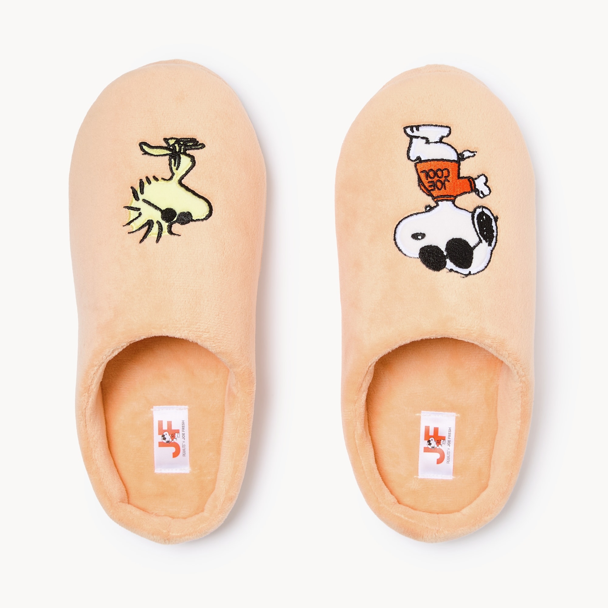 Peanuts Slippers in Orange from Joe Fresh