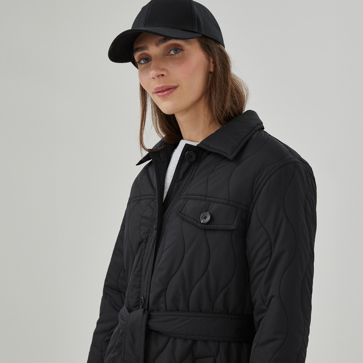 NVLT Quilted Puffer - Black