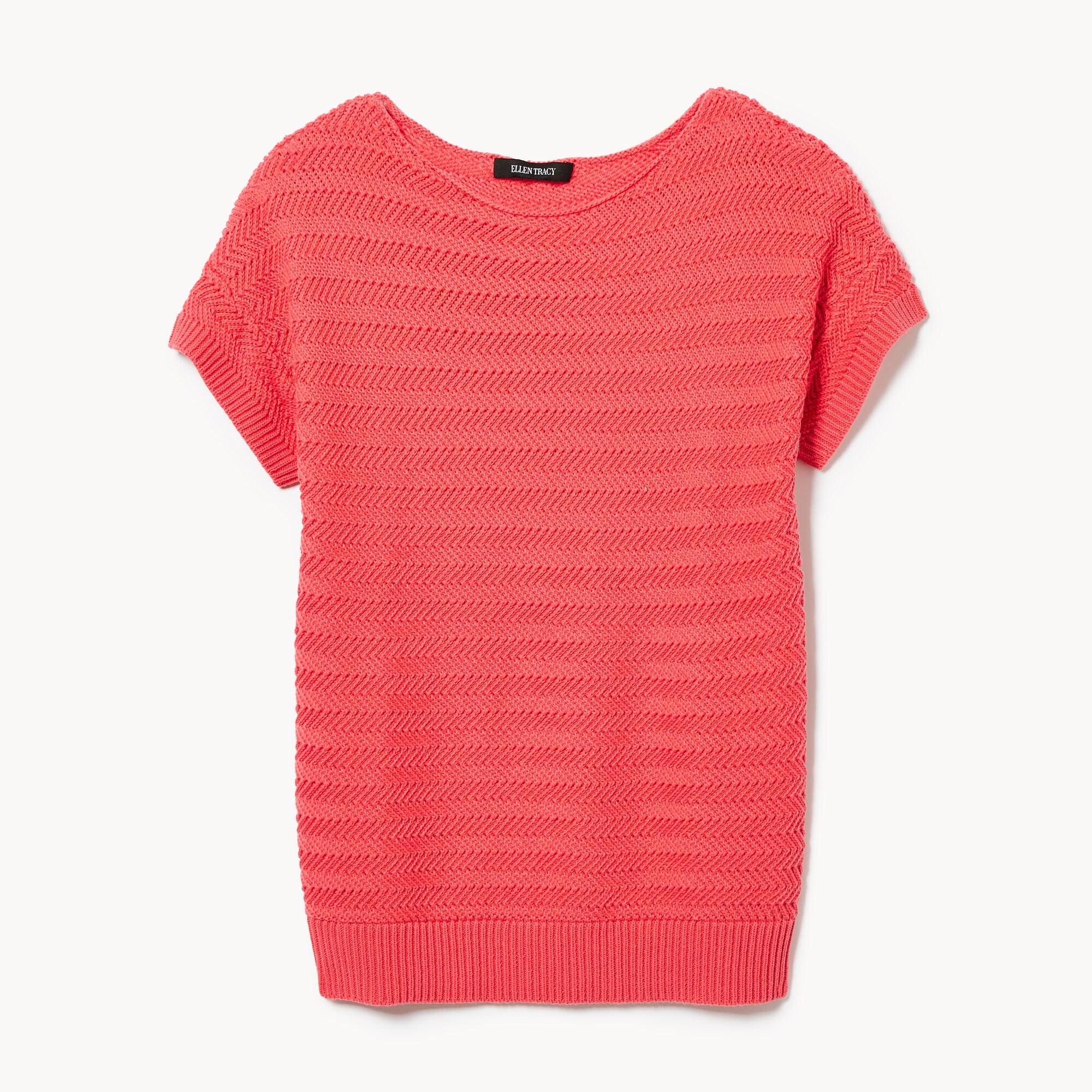 T-shirt en tricot à encolure bateau Ellen Tracy
