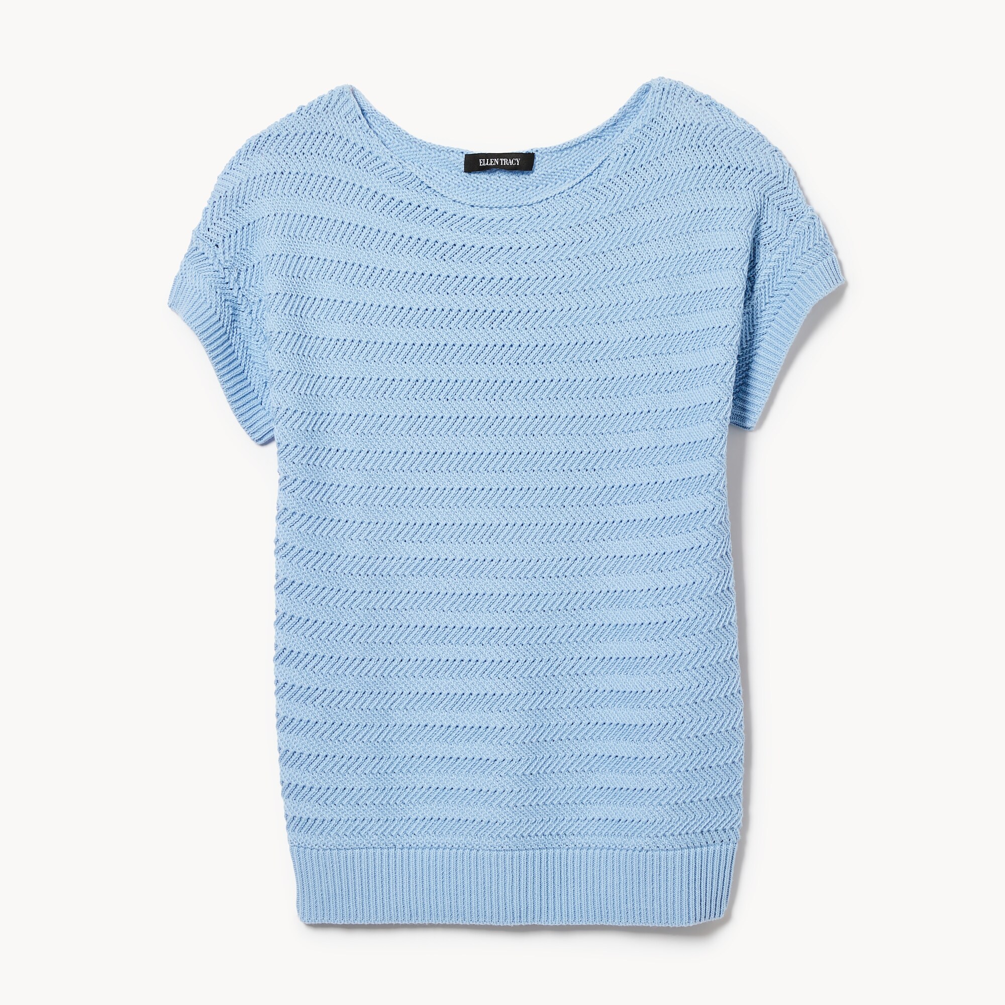 T-shirt en tricot à encolure bateau Ellen Tracy