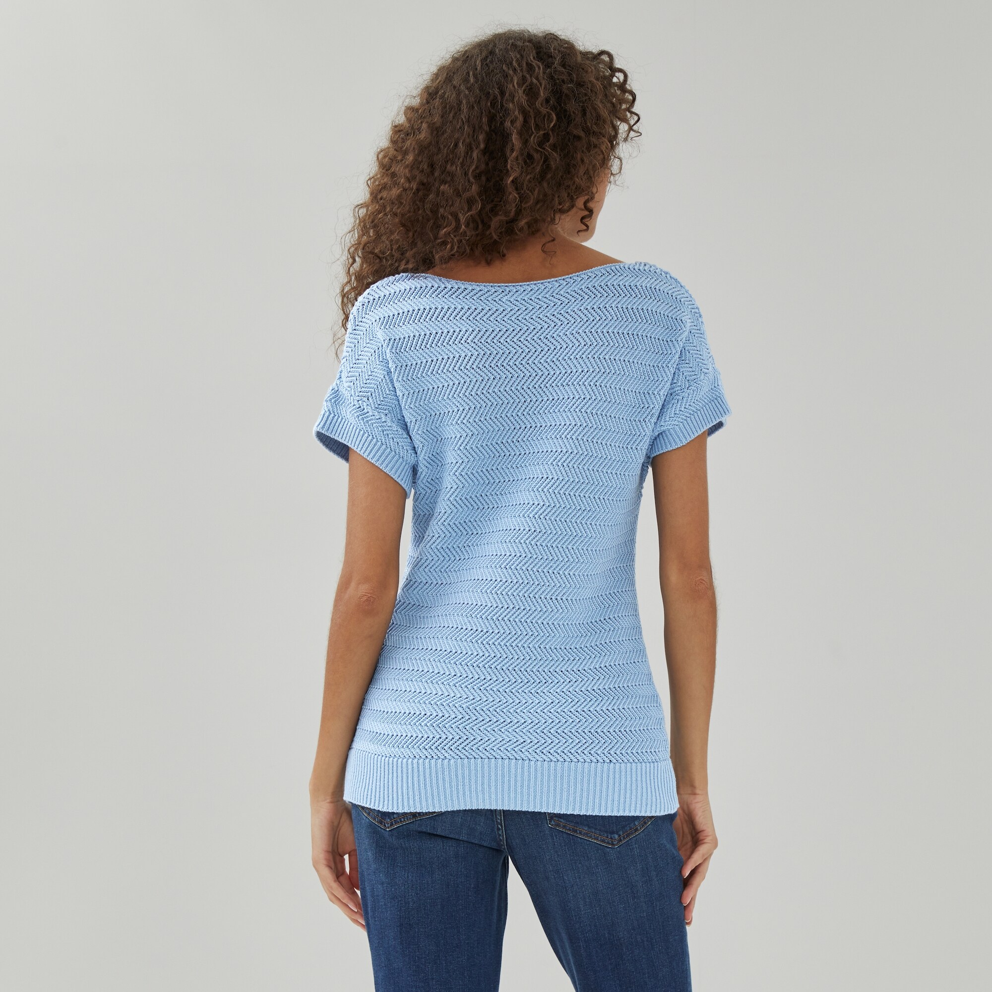 T-shirt en tricot à encolure bateau Ellen Tracy