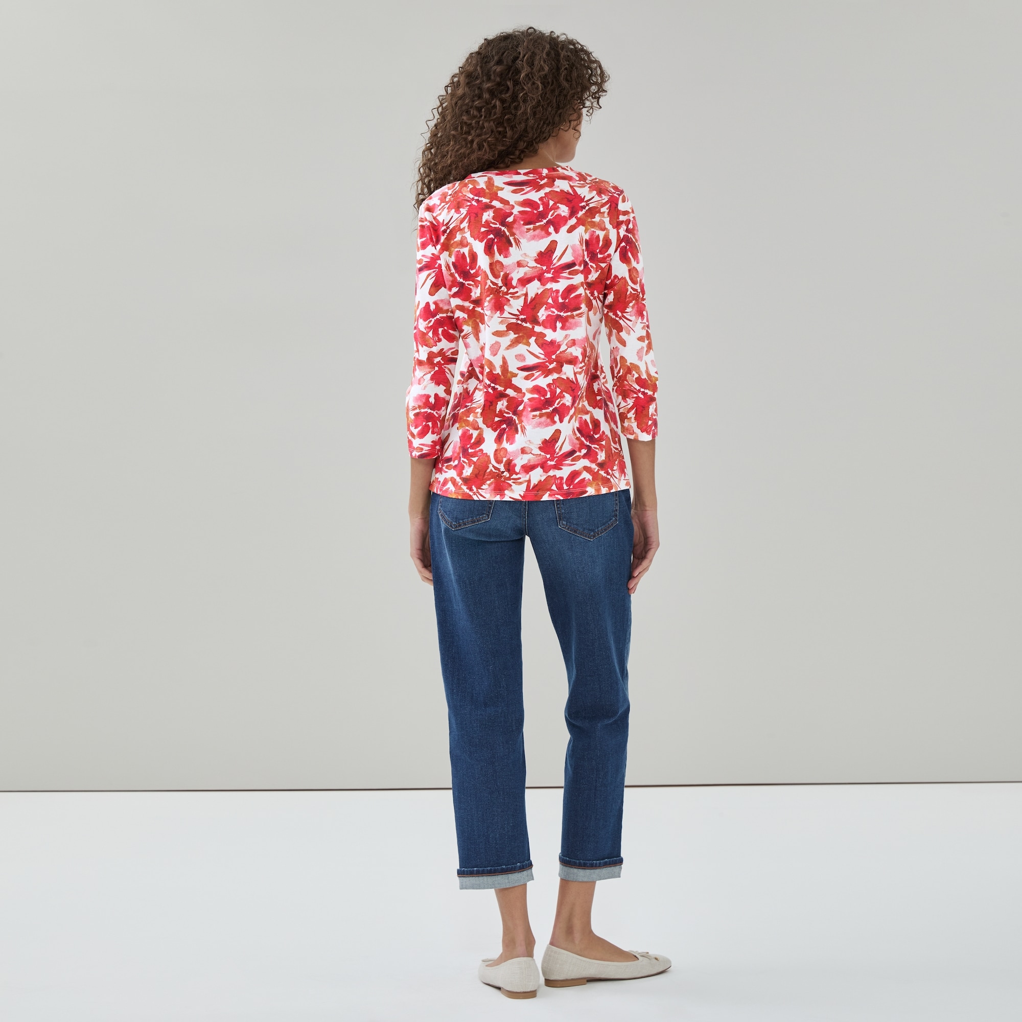 Novelti 3/4 Sleeve Henley