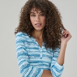 Haut boutonné à manches 3/4 Novelti 1 ea, 14,99 $/1ch