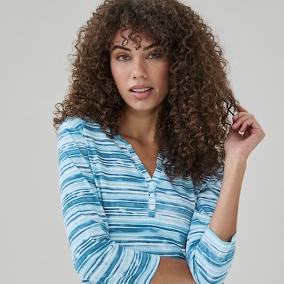 Haut boutonné à manches 3/4 Novelti 1 ea, 14,99 $/1ch