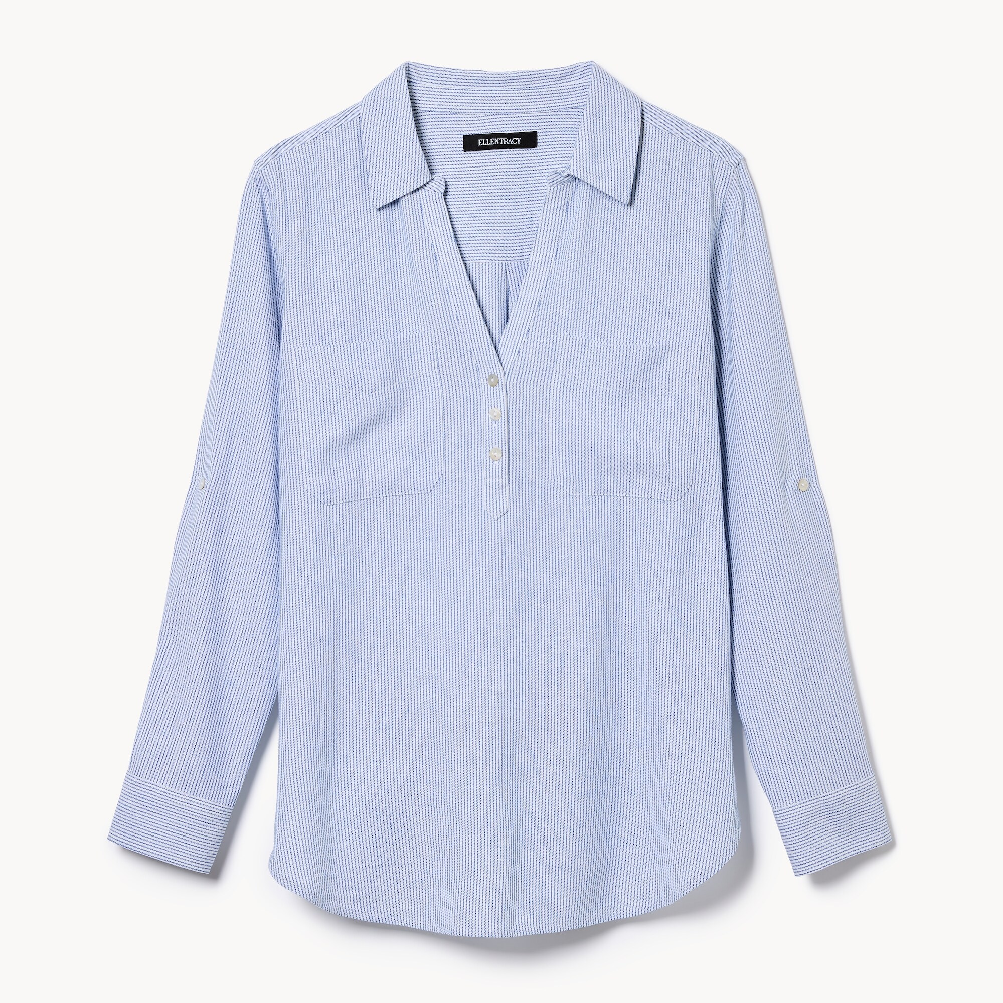 Ellen Tracy Linen Blend Shirt