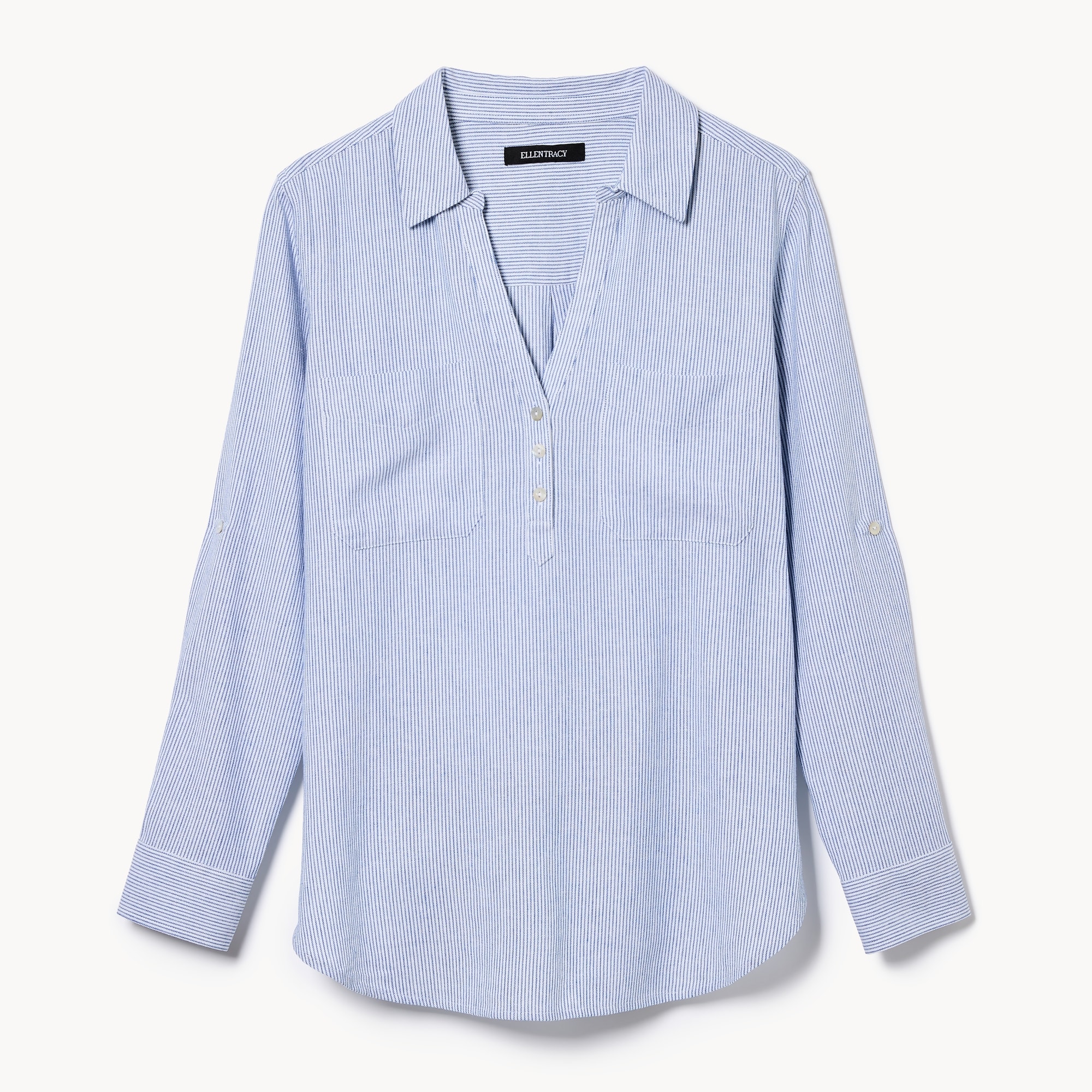 Ellen Tracy Linen Blend Shirt