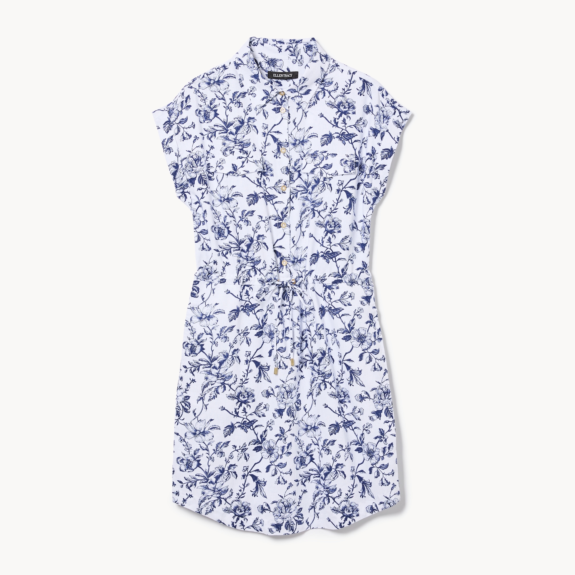 Ellen Tracy Linen Blend Dress