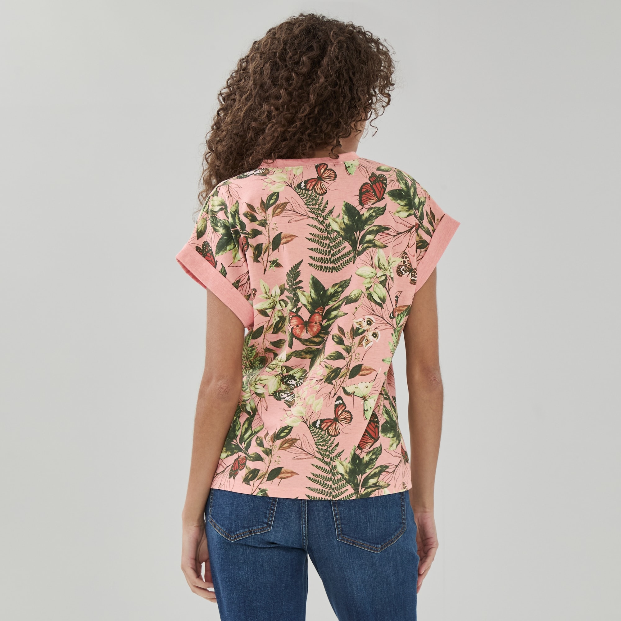 Novelti Classics Split Neck T-Shirt in Multi from Joe Fresh