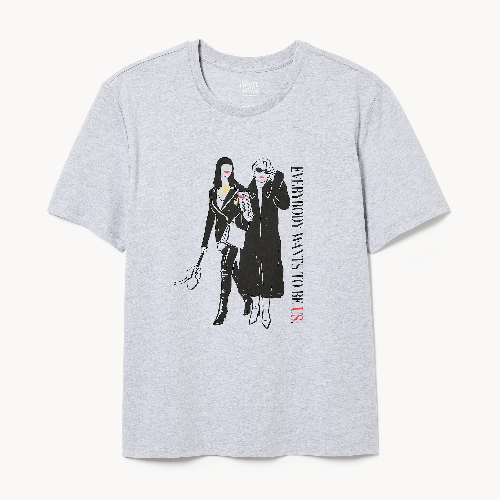 The Devil Wears Prada Graphic T-Shirt in Grey Mix from Joe Fresh