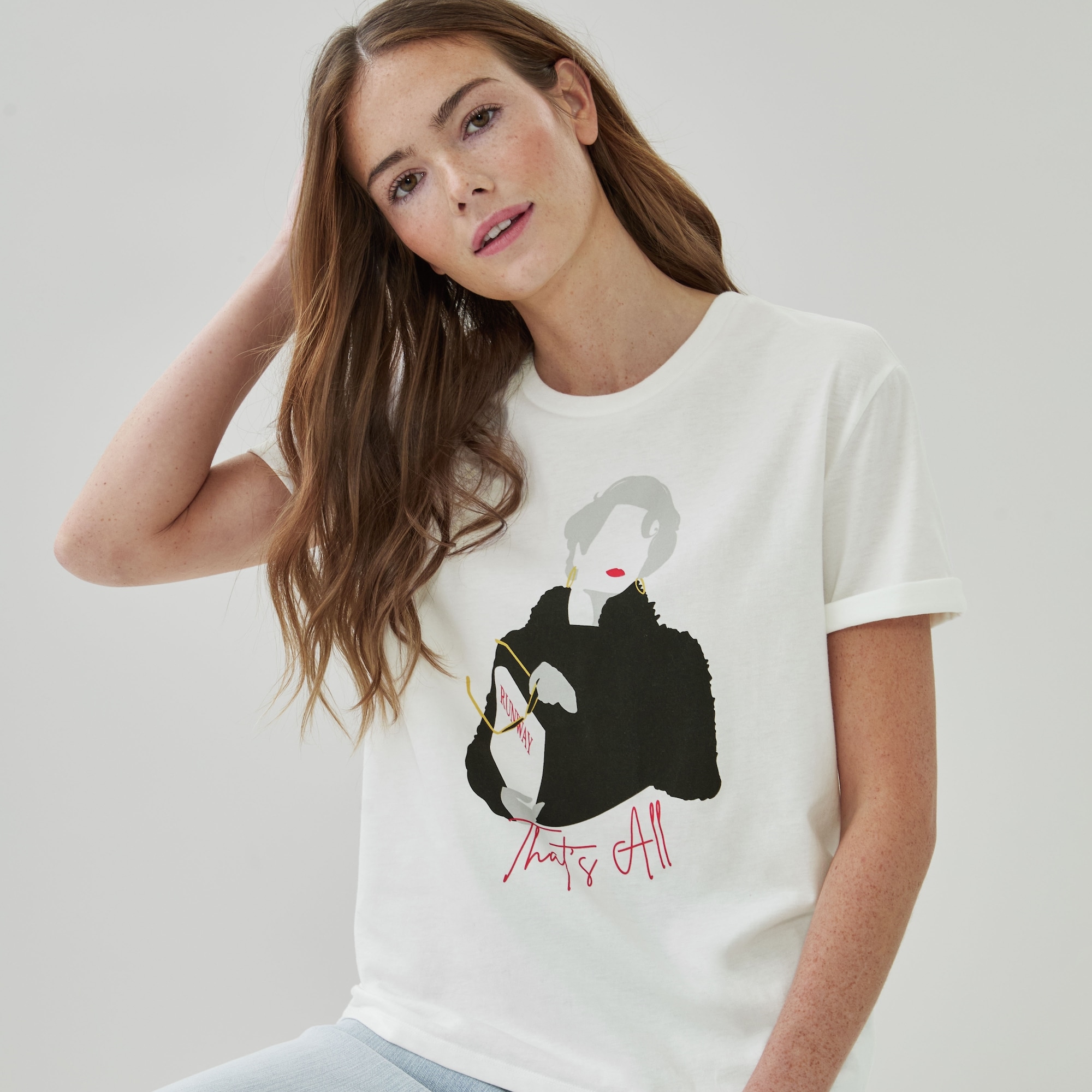 The Devil Wears Prada Graphic T-Shirt in Off White from Joe Fresh