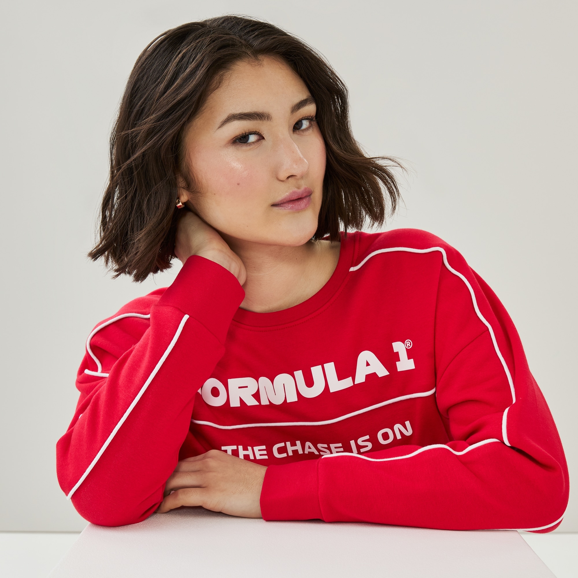 Formula 1 Graphic Sweatshirt in Red from Joe Fresh