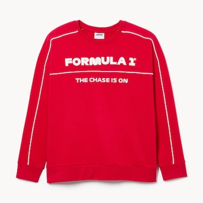 Chandail en molleton imprimé Formule 1 - Rouge