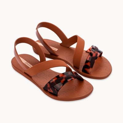 Ipanema Double Strap Sandals - Brown
