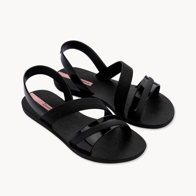Ipanema Double Strap Sandals - Black