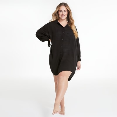 Joe Fresh T3WP033644 SWM TUNIC,3X,BLK 1 ea, 29,00 $/1ch