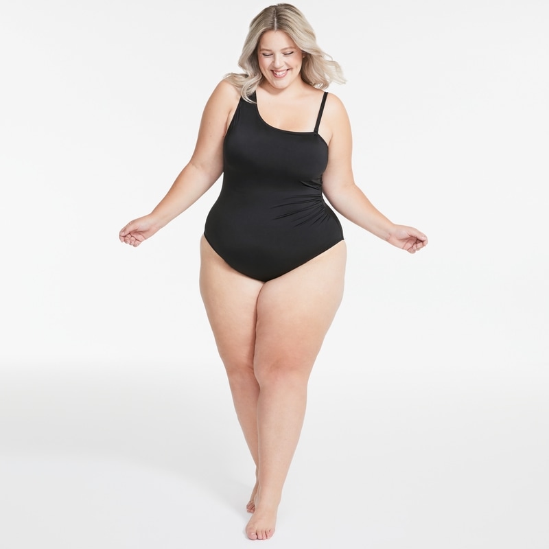 Joe Fresh Women+ One-Shoulder Swimsuit - 1 ea | Loblaws