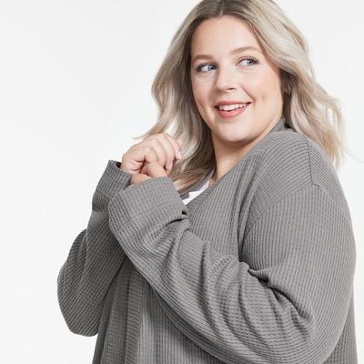 Joe Fresh Women+ Waffle Knit Sleep Cardi 1 ea, $39.00/1ea