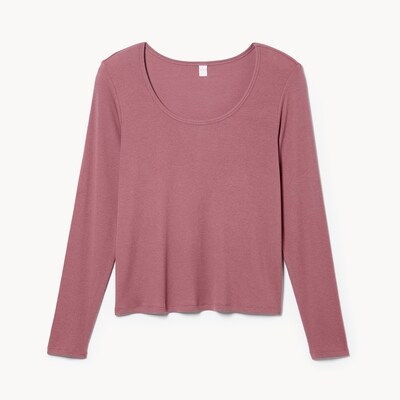 Haut de pyjama  manches longues en modal Femmes+ - Vieux Rose