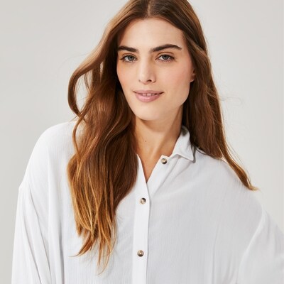 Tunique boutonne - Blanc