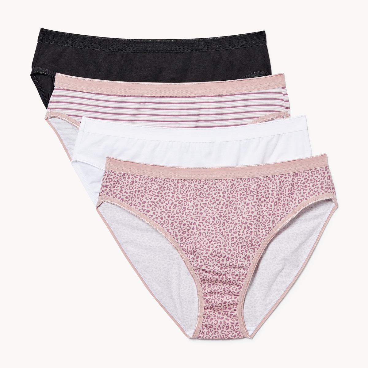 Joe Fresh Ensemble de 4 culottes bikini à taille haute 1 ea, 12,00 $/1ch