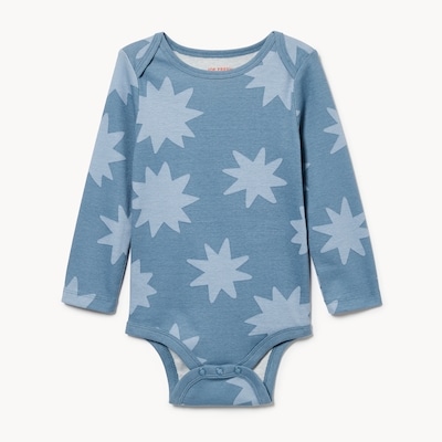 Cache-couche imprimé pour bébés garçons - Bleu Cendré