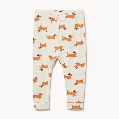 Baby Boys' Printed Harem Pant - Cream
