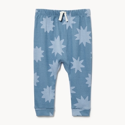 Sarouel imprimé pour bébés garçons - Bleu Cendré