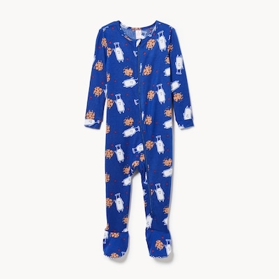 Baby Boys' Printed Footed Sleeper - Blue