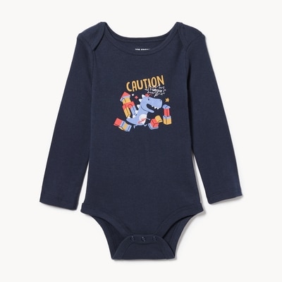 Baby Boys' Graphic Bodysuit - Dark Navy