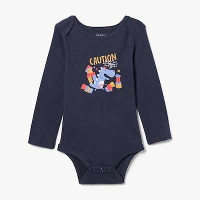 Baby Boys' Graphic Bodysuit - Dark Navy