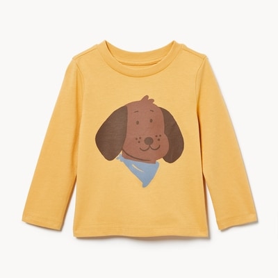 Baby Graphic Long Sleeve - Dusty Yellow