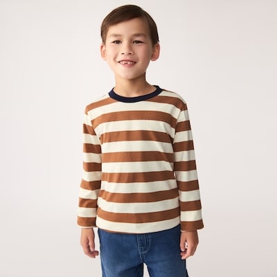 Kid Striped Long Sleeve - Brown