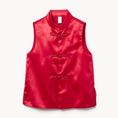 Kid Lunar New Year Vest - Red