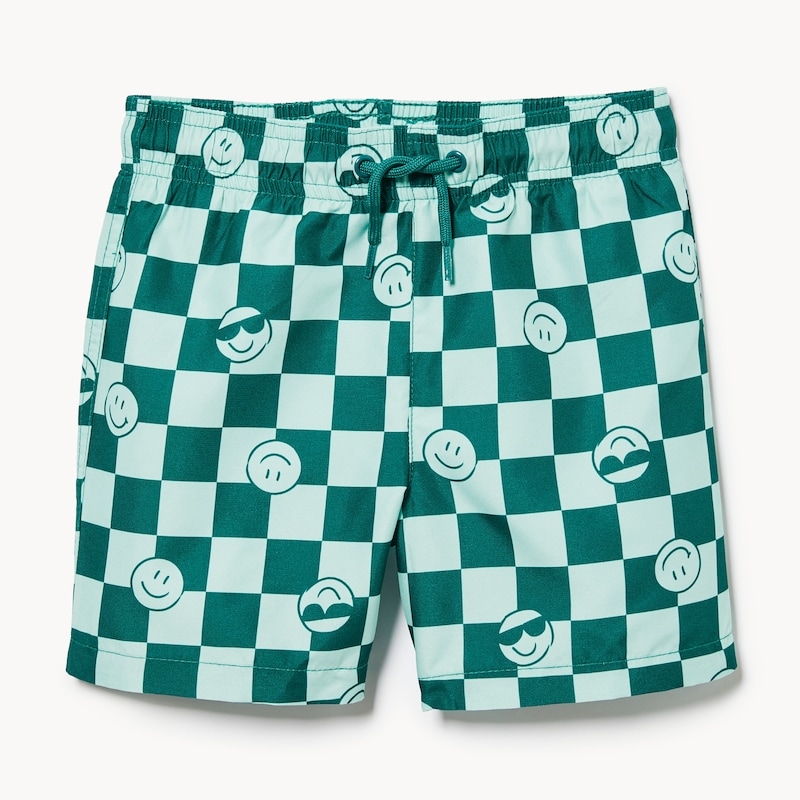 Toddler Boys' Printed Swim Trunk