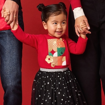 Toddler Lunar New Year Long Sleeve Top - Red