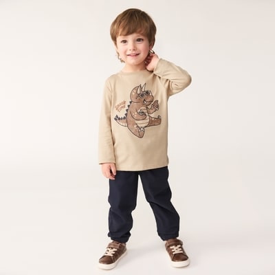 Toddler Graphic Long Sleeve - Beige