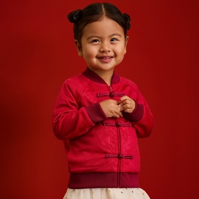 Toddler Lunar New Year Jacket - Red